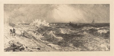 Det meget rungende hav af Thomas Moran