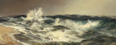 Det meget rungende hav, 1884. af Thomas Moran
