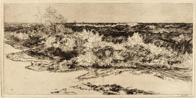 Det brusende hav af Thomas Moran