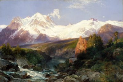 Teton Range, 1897 af Thomas Moran