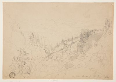 Teton Range fra øst af Thomas Moran
