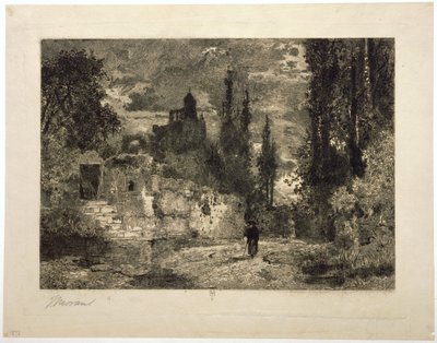 Tusmørke af Thomas Moran