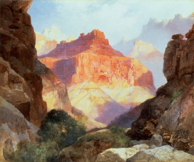 Under den røde mur, Grand Canyon of Arizona, 1917 af Thomas Moran