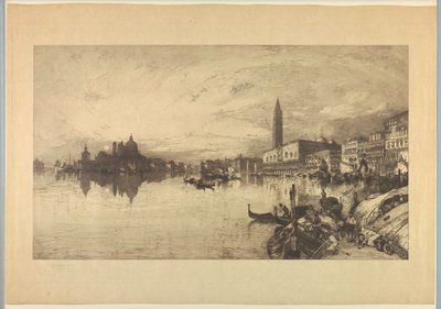 Udsigt over Venedig fra Canal Grande af Thomas Moran