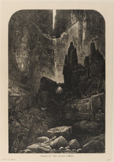 Grand Canyons vægge, Coloradofloden af Thomas Moran