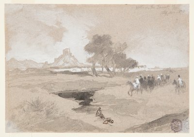 Vandhul i ørkenen, Utah af Thomas Moran