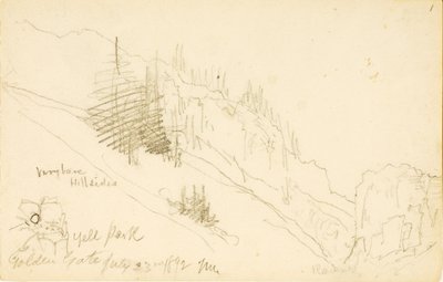 Yellowstone Park, Golden Gate af Thomas Moran