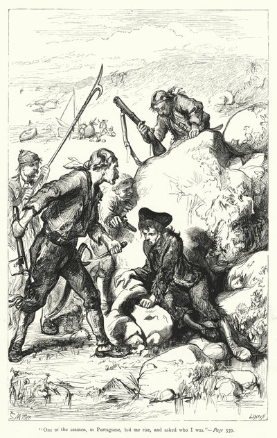 Illustration til Gullivers rejser af Jonathan Swift (gravering) af Thomas Morten