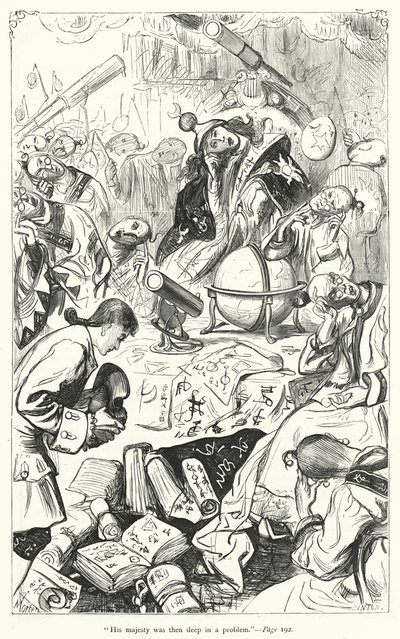 Illustration til Gullivers rejser af Jonathan Swift (gravering) af Thomas Morten