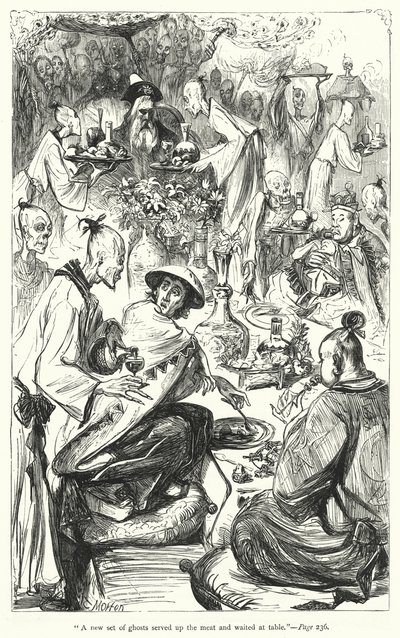 Illustration til Gullivers rejser af Jonathan Swift (gravering) af Thomas Morten