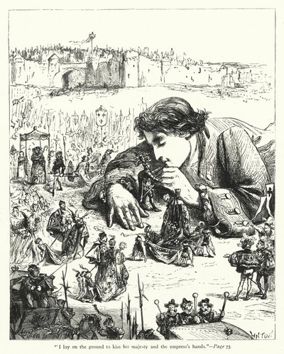 Illustration til Gullivers rejser af Jonathan Swift (gravering) af Thomas Morten