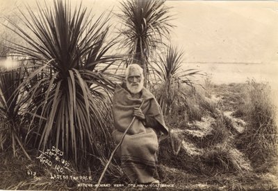 Den sidste i løbet, Matene Korako Wera. Ote Hapu Ngatimamoe, ca. 1895 (albumenprint) af Thomas Muir