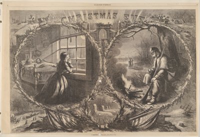 Juleaften, 1862 fra Harpers Weekly, 3. januar 1863. af Thomas Nast