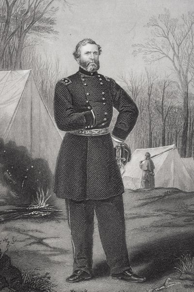 Portræt af general George Henry Thomas (1816-70) af Thomas Nast