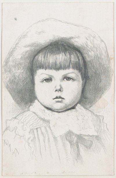 Portræt af et barn Cyril Nast, efter 1879., efter 1879. af Thomas Nast