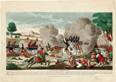 Battle of Friedland - The Battle of Friedland. A Charge of the Russian Leib Guard on 14 June 1807 - Naudet, Thomas Charlesdani af Thomas Naudet