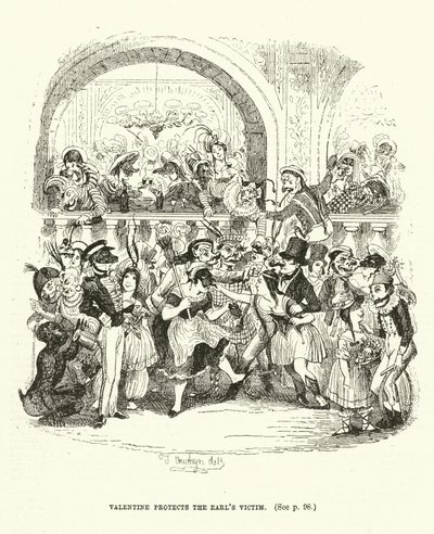 Illustration til Valentine Vox (gravering) af Thomas Onwhyn