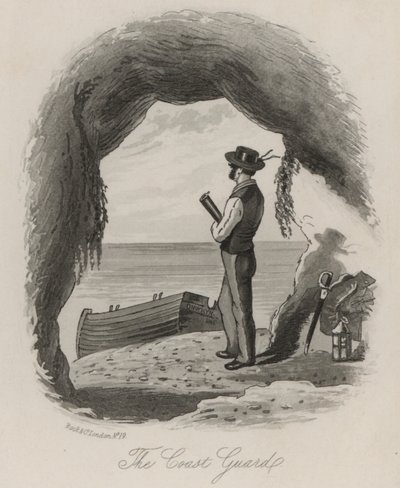 Kystvagten (litho) af Thomas Onwhyn