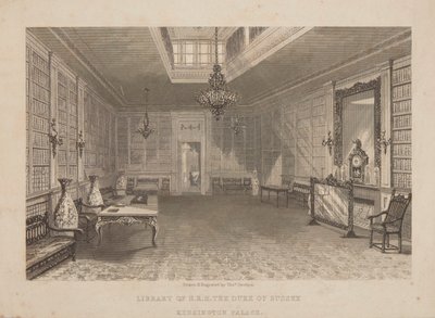 Sussex bibliotek af Thomas Onwhyn