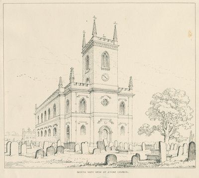 Stenkirke: pen- og blæktegning af Thomas Peploe Wood