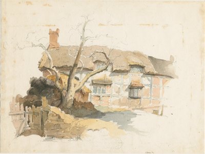Wolseley - Cottage: vandfarvemaleri, nd [1817-1845] af Thomas Peploe Wood