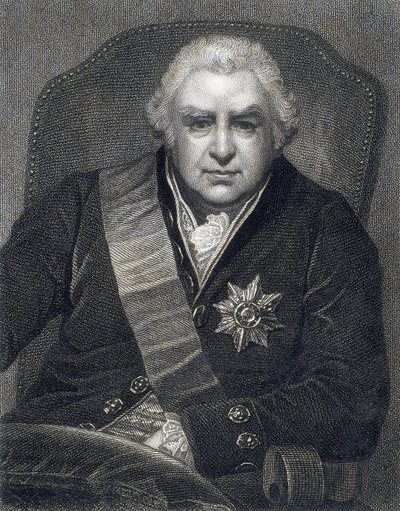 Joseph Banks, præsident for Royal Society PRS, botaniker, 1800-tallet af Thomas Philips