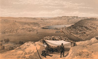 Sebastopols bybatterier eller indre befæstninger, 1856 af Thomas Picken