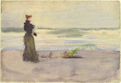 Kvinde på stranden af Thomas Pollock Anshutz