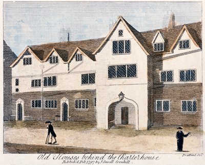 Huse bag Charterhouse Hospital, London, 1797. af Thomas Prattent