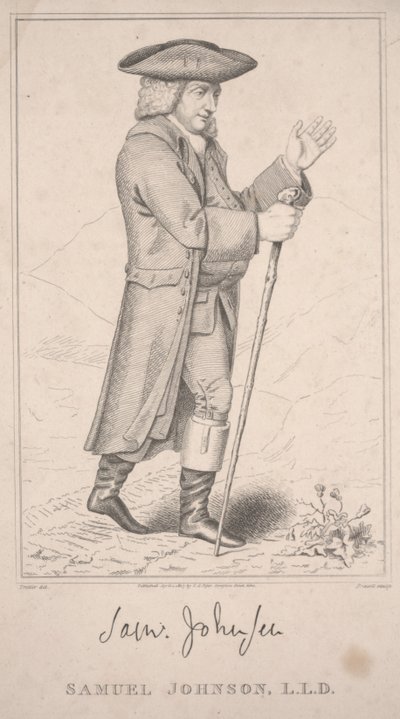 Samuel Johnson, På hans højlandsturné i 1773 af Thomas Priscott