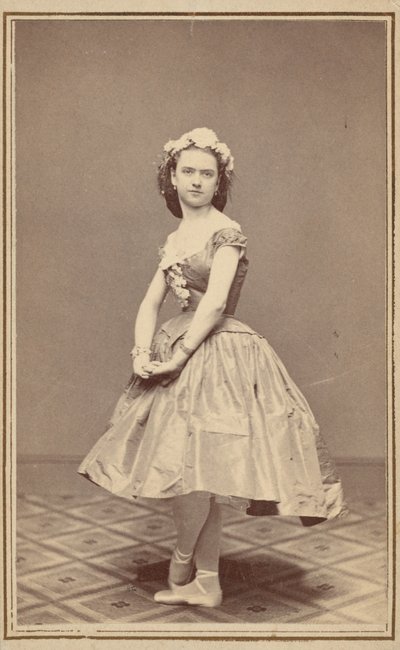 Portræt af en balletdanser, ca. 1860 (foto) af Thomas Rice Burnham