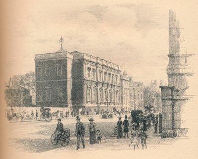 Ydersiden af banketsalen, Whitehall Palace, 1902 af Thomas Robert Way