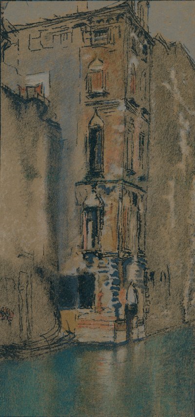 Den gamle marmorhal, Venedig, c1904 af Thomas Robert Way