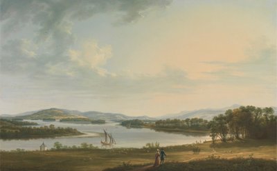 Bank på Ninney og Lough Erne fra Bellisle, County Fermanagh, Irland af Thomas Roberts
