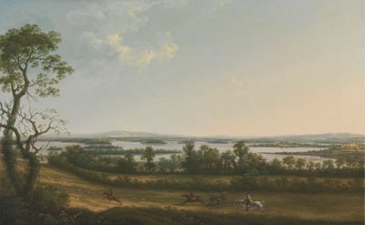 Lough Erne fra Knock Ninney, med Bellisle i det fjerne, County Fermanagh, Irland af Thomas Roberts