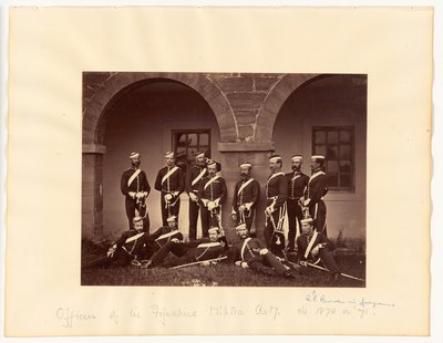Officerer fra Fifeshire Militia Artillery af Thomas Rodger