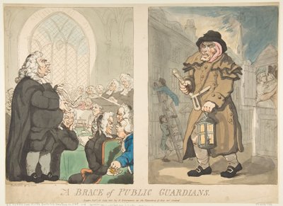 A Brace of Public Guardians, 10. juli 1800. af Thomas Rowlandson
