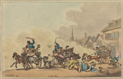 A Cart Race, 1788. af Thomas Rowlandson