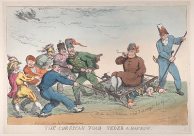 A Corsican Toad Under a Harrow, 27. november 1813., 27. november 1813. af Thomas Rowlandson
