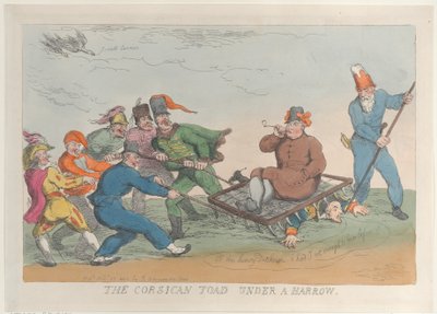 A Corsican Toad Under a Harrow, 27. november 1813., 27. november 1813. af Thomas Rowlandson