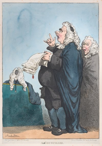 En rådmand [sic], 1. januar 1801., 1. januar 1801. af Thomas Rowlandson