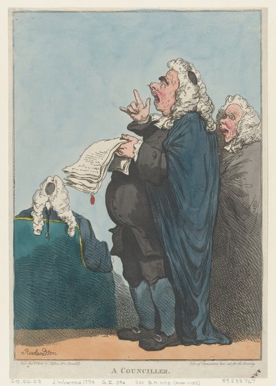 En rådmand [sic], 1. januar 1801., 1. januar 1801. af Thomas Rowlandson