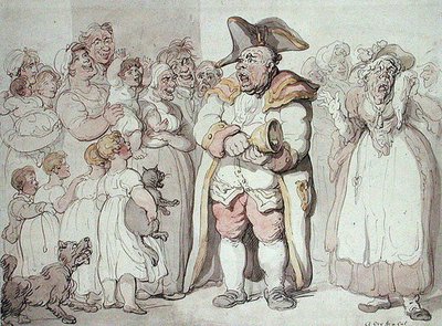 A Cry for a Cat (pen og blæk & akvarel på papir) af Thomas Rowlandson