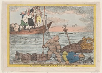 En dykkermaskine på en ny konstruktion, 31. maj 1806., 31. maj 1806. af Thomas Rowlandson