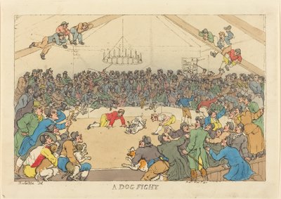 En hundekamp af Thomas Rowlandson