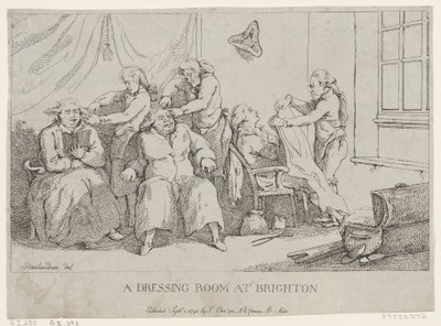 Et omklædningsrum i Brighton, 1. september 1790., 1. september 1790. af Thomas Rowlandson