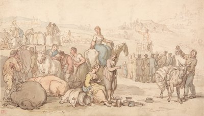 En markedsdag på landet af Thomas Rowlandson