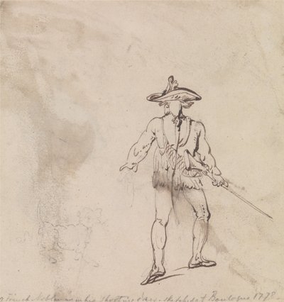 En fransk adelsmand på jagt af Thomas Rowlandson