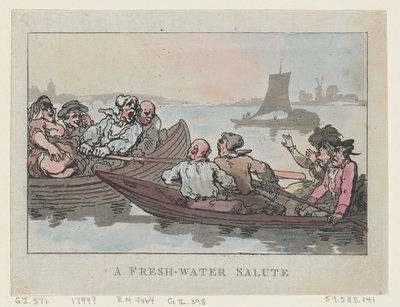 Ein Süßwassergruß, 1799 von Thomas Rowlandson