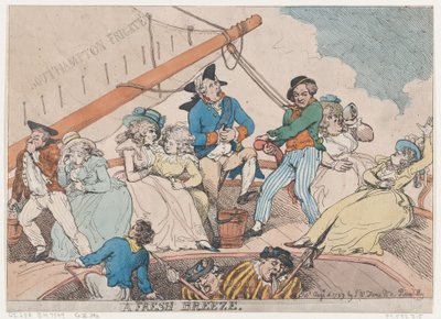 En frisk brise, 4. august 1789., 4. august 1789. af Thomas Rowlandson